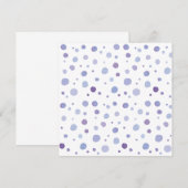 handgemalte Polka Punkte Einladung (Vorne/Hinten)