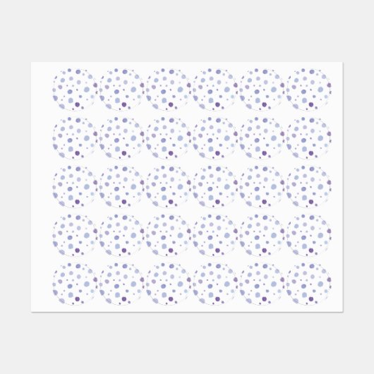 handgemalte Polka Punkte Etiketten (Blatt)