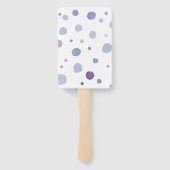 handgemalte Polka Punkte Fächer (Rückseite)