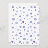 handgemalte Polka Punkte Feiertagskarte (Vorne/Hinten)