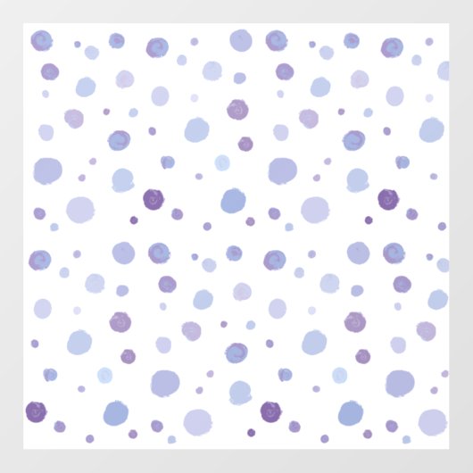 handgemalte Polka Punkte Fensteraufkleber (Blatt)