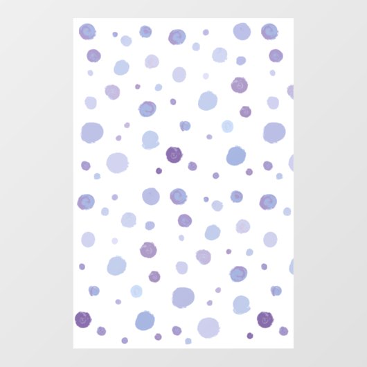 handgemalte Polka Punkte Fensteraufkleber (Blatt)