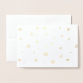 handgemalte Polka Punkte Folienkarte (Vorderseite mit Umschlag)