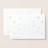 handgemalte Polka Punkte Folienkarte (Rückseite mit Umschlag)