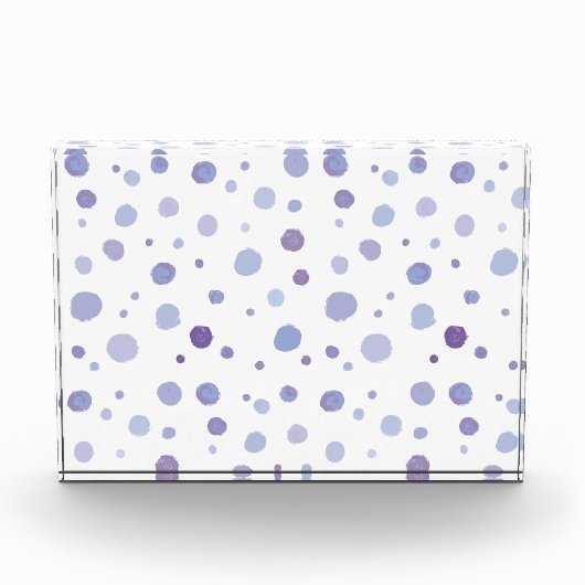 handgemalte Polka Punkte Fotoblock (Vorderseite)