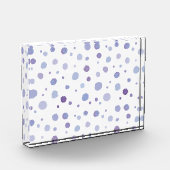 handgemalte Polka Punkte Fotoblock (Links)