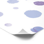 handgemalte Polka Punkte Fotodruck (Ecke)