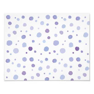handgemalte Polka Punkte Fotodruck