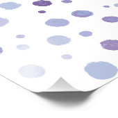 handgemalte Polka Punkte Fotodruck (Ecke)