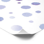 handgemalte Polka Punkte Fotodruck (Ecke)