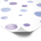 handgemalte Polka Punkte Fotodruck (Ecke)