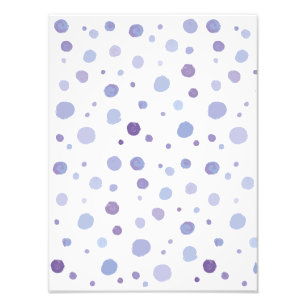 handgemalte Polka Punkte Fotodruck