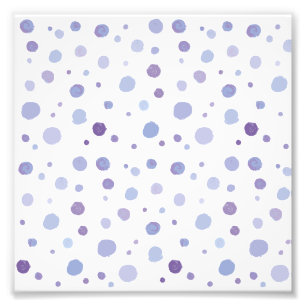 handgemalte Polka Punkte Fotodruck