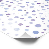 handgemalte Polka Punkte Fotodruck (Ecke)