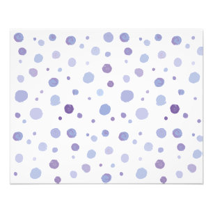 handgemalte Polka Punkte Fotodruck