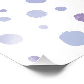 handgemalte Polka Punkte Fotodruck (Ecke)