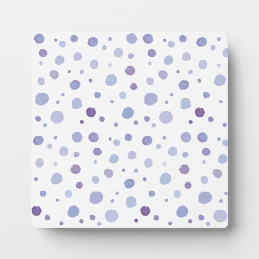 handgemalte Polka Punkte Fotoplatte (Vorderseite)