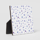 handgemalte Polka Punkte Fotoplatte (Vorderseite)