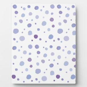 handgemalte Polka Punkte Fotoplatte