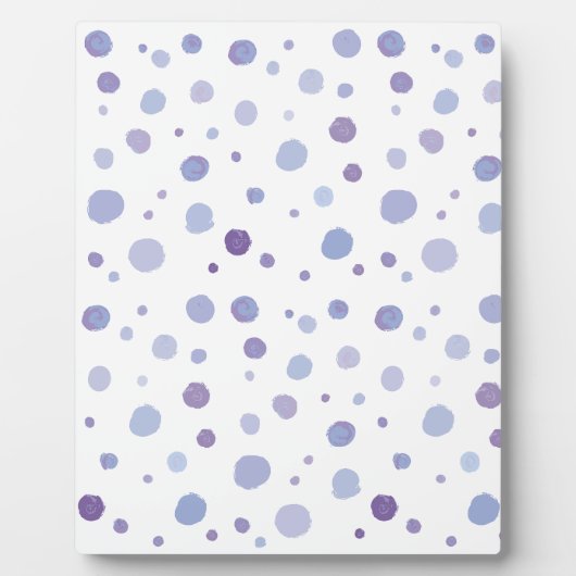 handgemalte Polka Punkte Fotoplatte (Vorderseite)