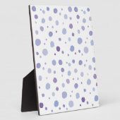 handgemalte Polka Punkte Fotoplatte (Seite)