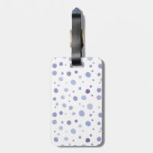 handgemalte Polka Punkte Gepäckanhänger (Rückseite vertikal)