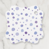handgemalte Polka Punkte Geschenkanhänger (Rückseite)