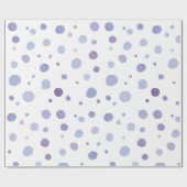 handgemalte Polka Punkte Geschenkpapier (Flach)