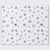 handgemalte Polka Punkte Geschenkpapier (Flach)