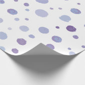 handgemalte Polka Punkte Geschenkpapier (Ecke)