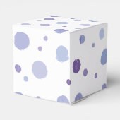 handgemalte Polka Punkte Geschenkschachtel (Rückseite)