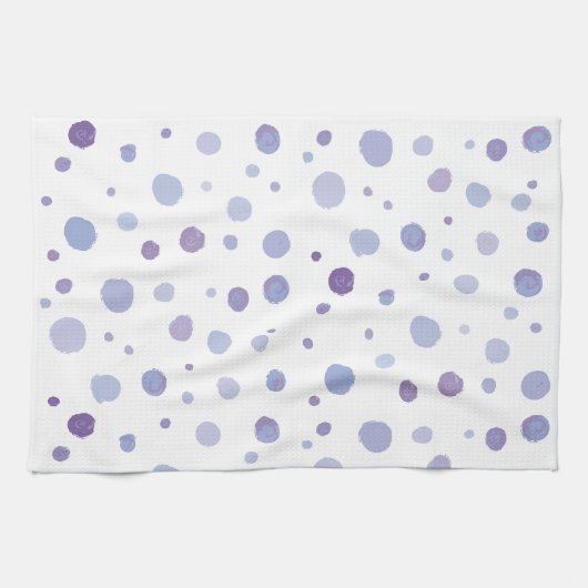 handgemalte Polka Punkte Geschirrtuch (Horizontal)