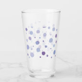 handgemalte Polka Punkte Glas (Rückseite)