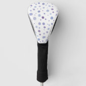 handgemalte Polka Punkte Golf Headcover (Vorderseite)