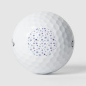 handgemalte Polka Punkte Golfball (Vorderseite)