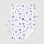 handgemalte Polka Punkte Golfhandtuch (Insitu)