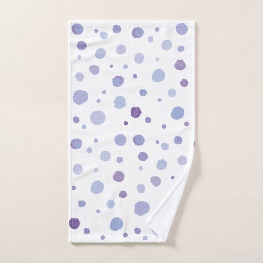 handgemalte Polka Punkte Handtuch (Handtuch)
