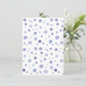 handgemalte Polka Punkte Hinweiskarte (Stehend Vorderseite)
