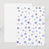handgemalte Polka Punkte Hinweiskarte (Vorne/Hinten)