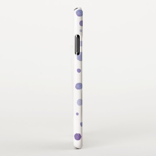 handgemalte Polka Punkte iPhone Hülle (Rechte Seite)