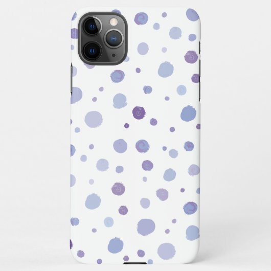 handgemalte Polka Punkte iPhone Hülle (Rückseite)