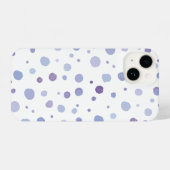 handgemalte Polka Punkte iPhone Hülle (Rückseite (Horizontal))