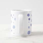 handgemalte Polka Punkte Jumbo-Tasse (Rückseite)