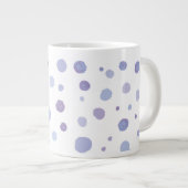 handgemalte Polka Punkte Jumbo-Tasse (Vorderseite Rechts)