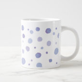 handgemalte Polka Punkte Jumbo-Tasse (Rechts)