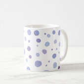 handgemalte Polka Punkte Kaffeetasse (VorderseiteRechts)