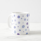 handgemalte Polka Punkte Kaffeetasse (Vorderseite Links)