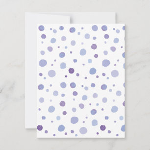 handgemalte Polka Punkte Karte