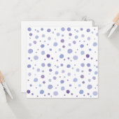 handgemalte Polka Punkte Karte (Vorderseite/Rückseite Beispiel)