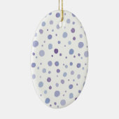 handgemalte Polka Punkte Keramik Ornament (Rechts)
